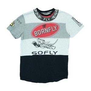 Born Fly Mens M Graphic Short Sleeve‎ Tee Designer So Fly Euc Relentless Pursuit